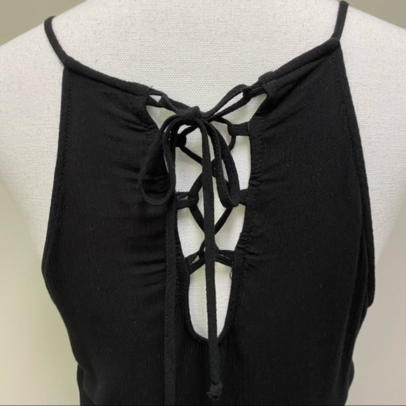 ZARA DENIM Faux Wrap Dress with tie back detail - Picture 8 of 10